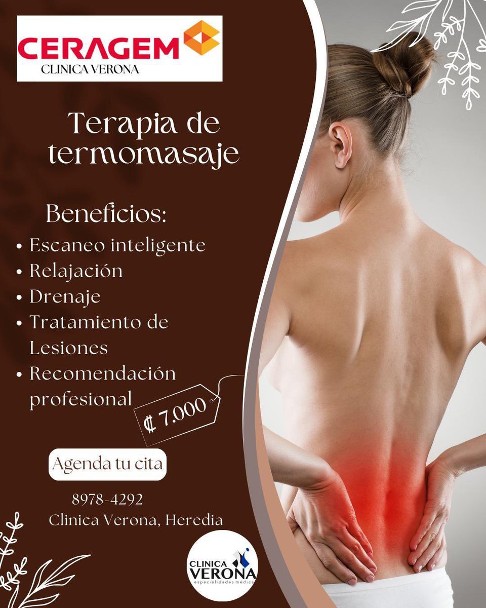 alonso_calde's tweet photo. Nos complace ofrecerte una terapia integral para tu bienestar.

Ubicados en Heredia, al costado este del Hospital San Vicente de Paúl, te brindamos una experiencia única de relajación y alivio muscular.
📞 Para más información o agendar tu sesión, contáctanos al 8978-4292. https://t.co/Es0J1SvhT8