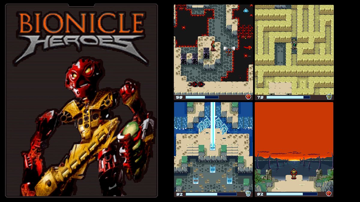 EditedbyWaj's tweet image. Been playin' the mobile version of BIONICLE Heroes for an upcoming lp on @Modularity_
It's a basic puzzle game, not much goin' on, though I like the pixel art:
youtu.be/iEr8PXaBBRU