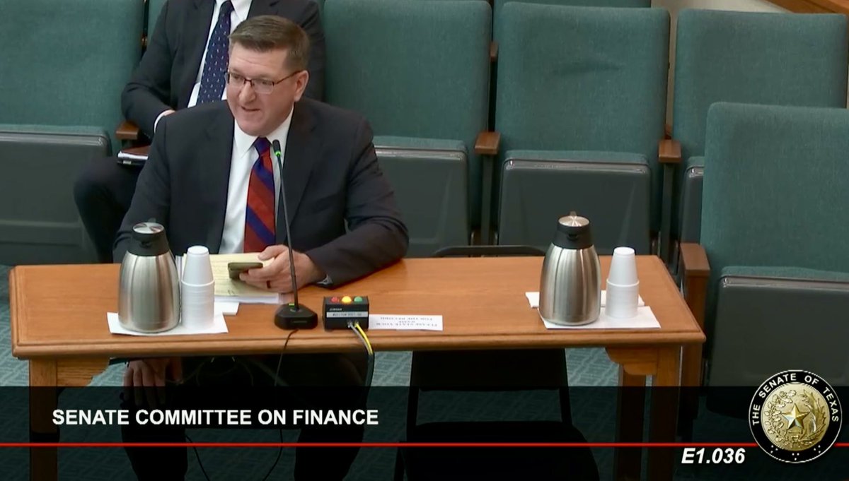 TravisRansom's tweet photo. Senate Finance Committee considered testimony on SB935 by Senator Bob Hall which is a good common sense piece of legislation that reduces tax churn and ultimately reduces property tax. Its companion, House Bill 1109 by Rep. Gary VanDeaver cleared the house! https://t.co/MG3px3aMB5