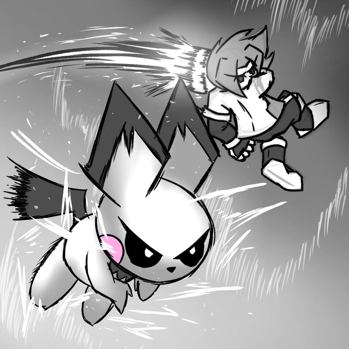 TheArtAlt's tweet photo. Second one DOWN now

I genuinely got speed blitzed during this fight but I clutched up anyways
Pichu is my petty main so I knew all the tricks....they stood no fucking chance

-- MII V ROSTER 2 --
Mii Gunner vs Pichu

#MiiGunner
#MiiFighter
#Pokemon https://t.co/1LERezQ9B2