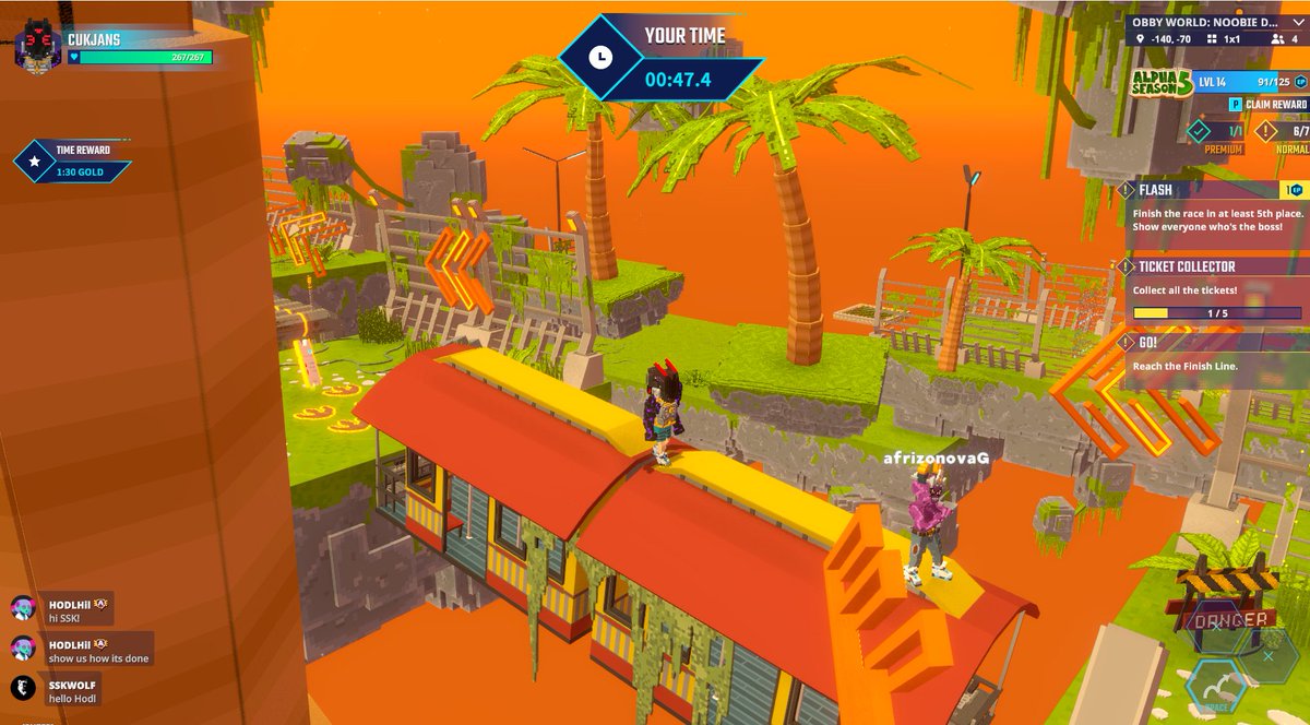 Who wants to race me in Obby World? <a href="/TheSandboxGame/">The Sandbox</a> 🏃‍♂️💨 🏁 tsbga.me/TheSandbox #AlphaSeason5