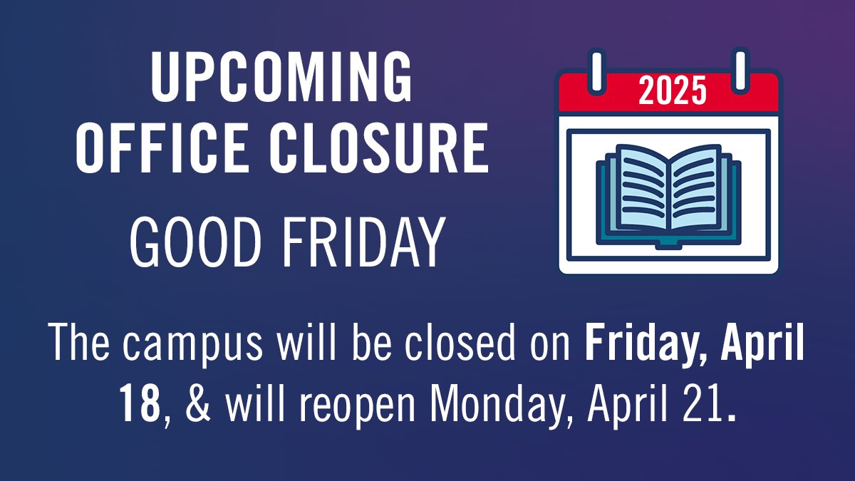 The University will be closed for Good Friday, April 18. The Arts &amp; Science Co-op office will reopen on Monday, April 21🗓️🌷.
Wishing you the best on your exams; happy studying! 📝
#utsc #academics #school #university #learn #study
@utsc
