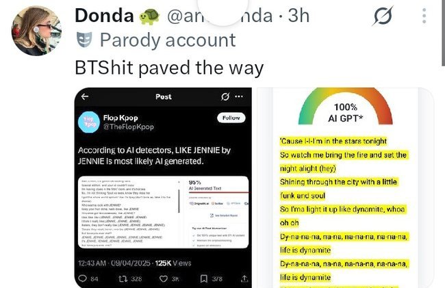 yoonstlz's tweet image. dynamite was released in 2020, chatgpt didn’t even existed back then 😭