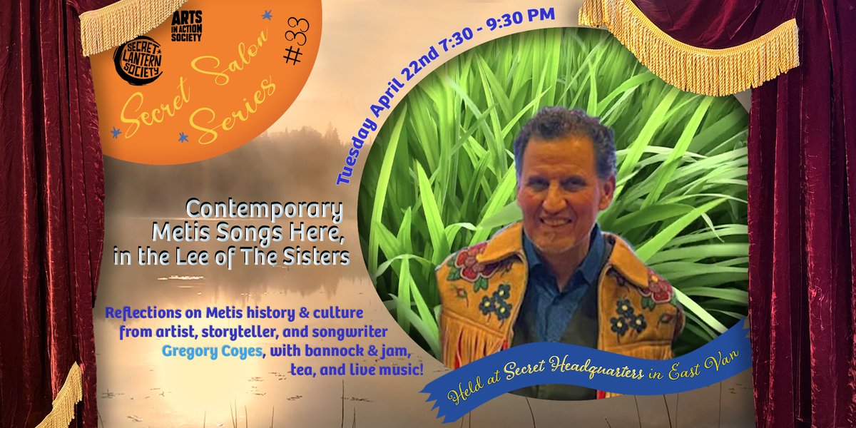 Experience an evening of “kîhokewin” with Métis artist Gregory Coyes 🌙✨
Immerse yourself in Slow Media, stories, song, bannock &amp; tea in the lantern-lit magic of Secret HQ.
🎶 Tickets in bio!
#IndigenousVoices #SlowMedia #VancouverEvents #Kihōkewin #GregoryCoyes