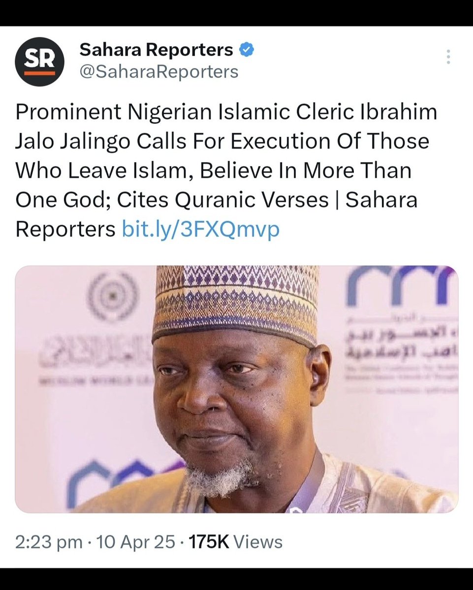 Preach_DGospel's tweet photo. .
I will say this unapologetically.

If your religion demands you to take a life for its honour, you need to get rid of that religion ASAP! https://t.co/ABEuJcvFHY