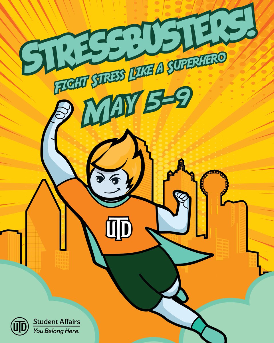 Take a study break and join us for our stress busting events this week! ☄️💥