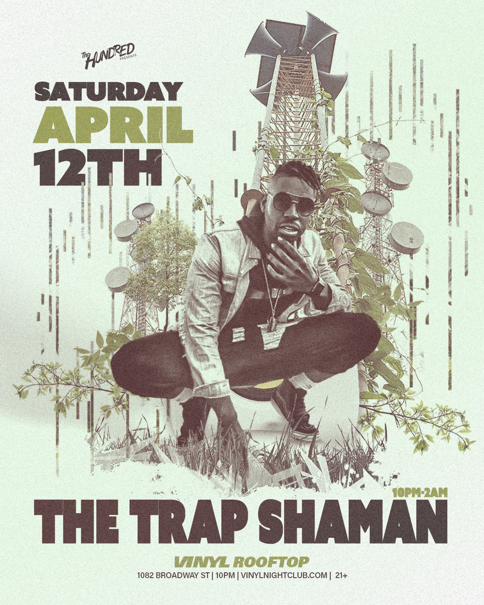 ClubVinyl's tweet photo. We're leveling up the weekend with @thetrapshaman  bringing that heat to the Rooftop this Saturday 🔥 -> https://t.co/CfVo7AB9aG https://t.co/knHM2xbxbG