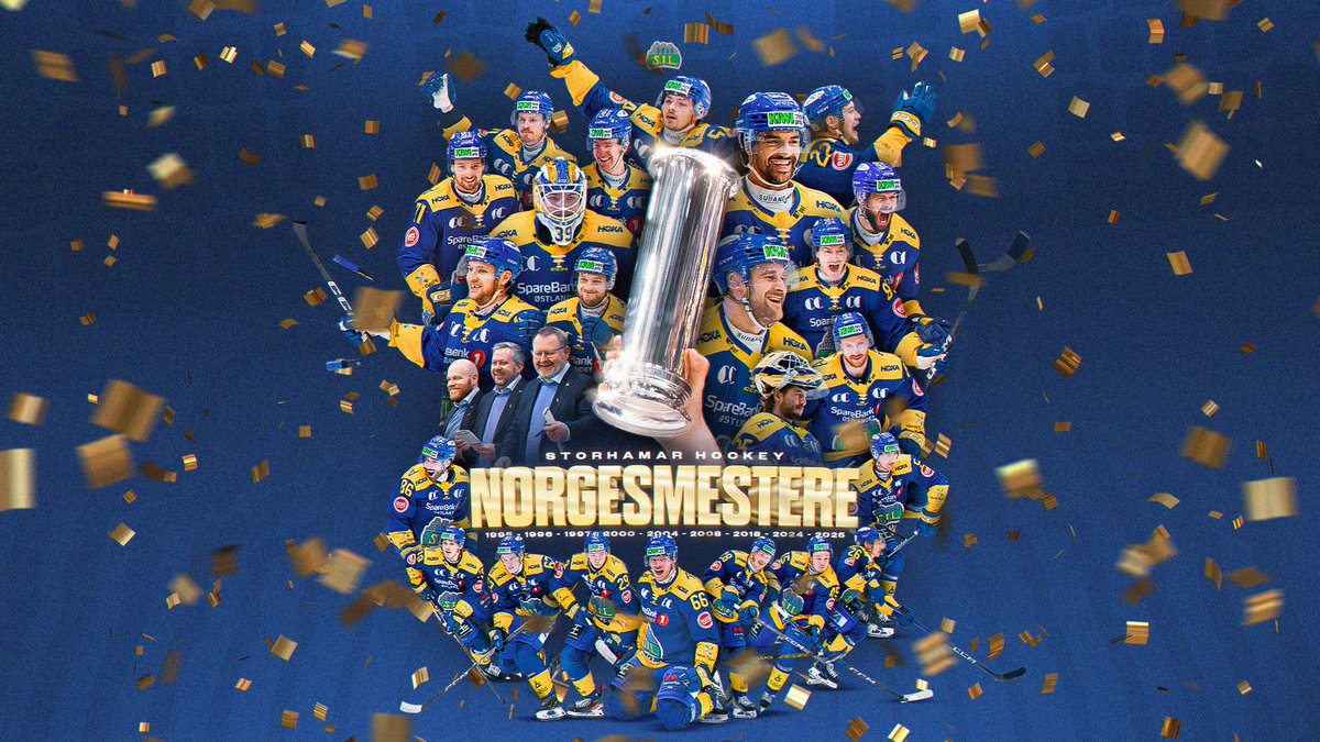 NM-GULL ETTER 12 STRAKE SEIRE!! 
Gratulerer til hele Storhamarfamilien og tusen takk!! 

#2hockey #storhamargutta