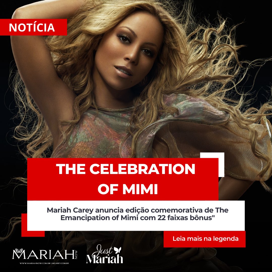 MariahNow's tweet photo. 🎶 Lambs, preparem o coração!
Mariah Carey acaba de anunciar a edição comemorativa de The Emancipation of Mimi com 22 faixas bônus! 🔥
Raridades, remixes e VOCAL! Estamos prontos — e vocês?
#MariahCarey #TEOM #Lambily #PopDivas #RNBClassic https://t.co/II5yH8t4LM