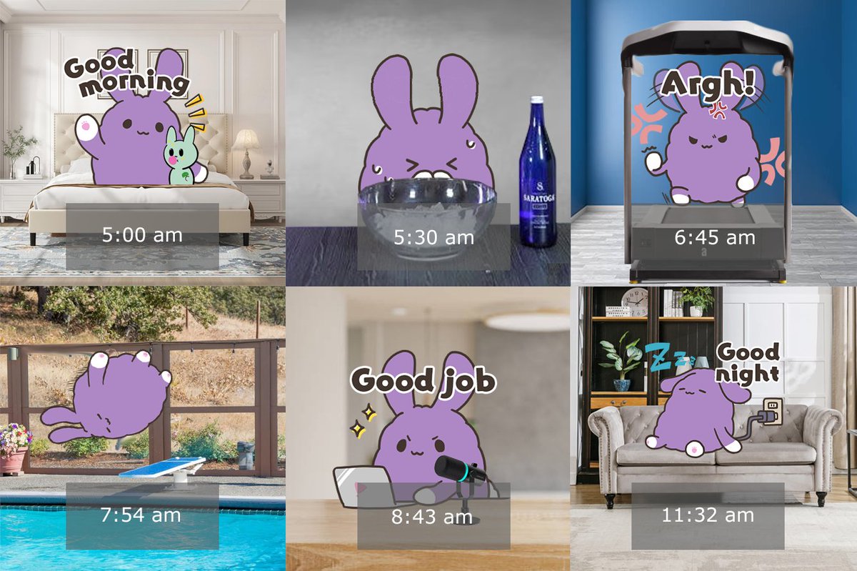 Mori's Morning Routine has been revealed to the public.

<a href="/moriusa_STPR/">Moriusa (もりうさ)</a> keeps a very busy morning schedule while maintaining health and longevity!
Wakes up every morning next to Sheets from <a href="/guacsgarden/">guacs garden</a> to start their day!