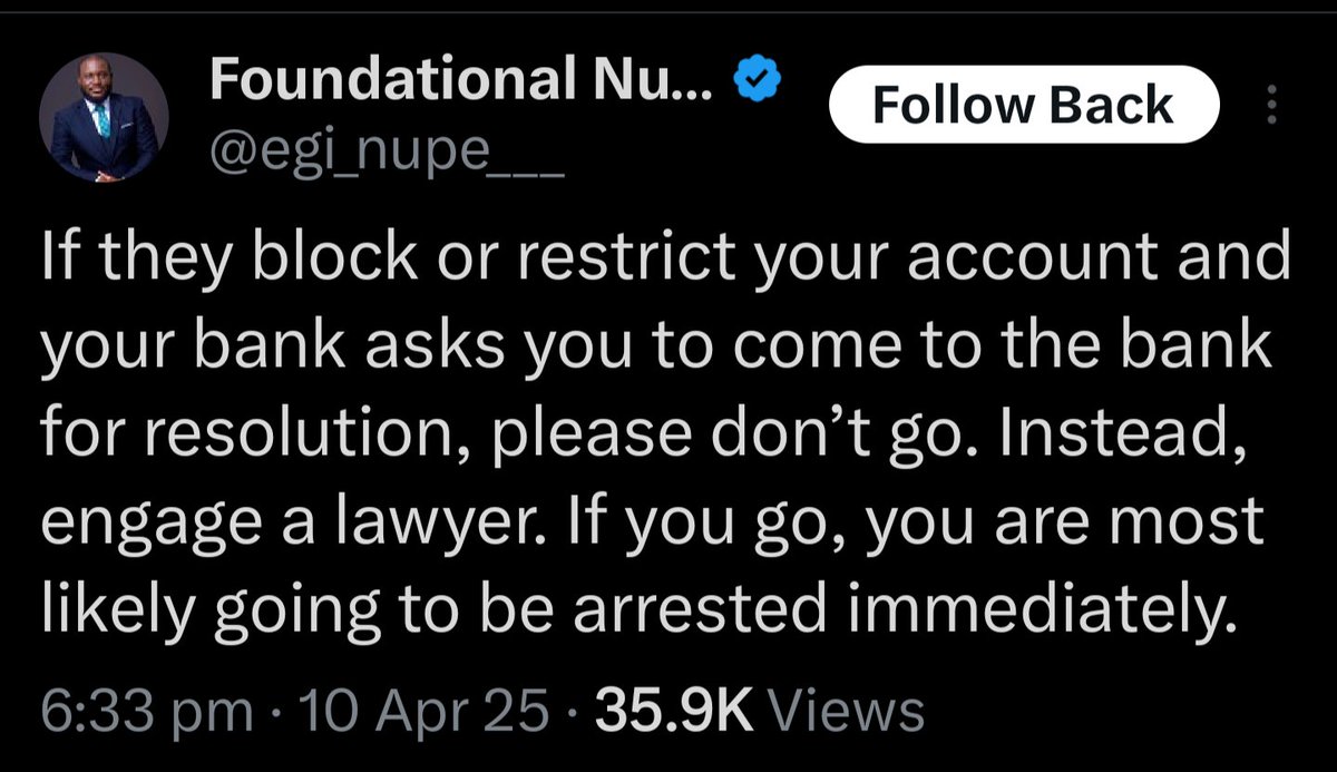 In case you're not aware