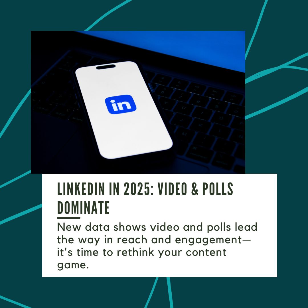 adaptiadesign's tweet photo. LinkedIn is stepping up as a true content platform. New data shows that video and polls are leading the way in engagement—offering big opportunities for brands ready to lean into dynamic, high-performing formats. https://t.co/mRql4dbsqX