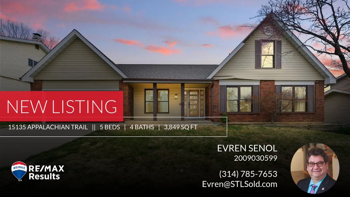 STLSOLD's tweet photo. 📍 New Listing 📍 Take a look at this fantastic new property that just hit the market located at 15135 Appalachian Trail in Chesterfield. Reach out here or at (314) 785-7653 for more information!

Listed by Kim Cameron

Consider it... https://t.co/MjyAzRtf4d https://t.co/OO7ruauhYL