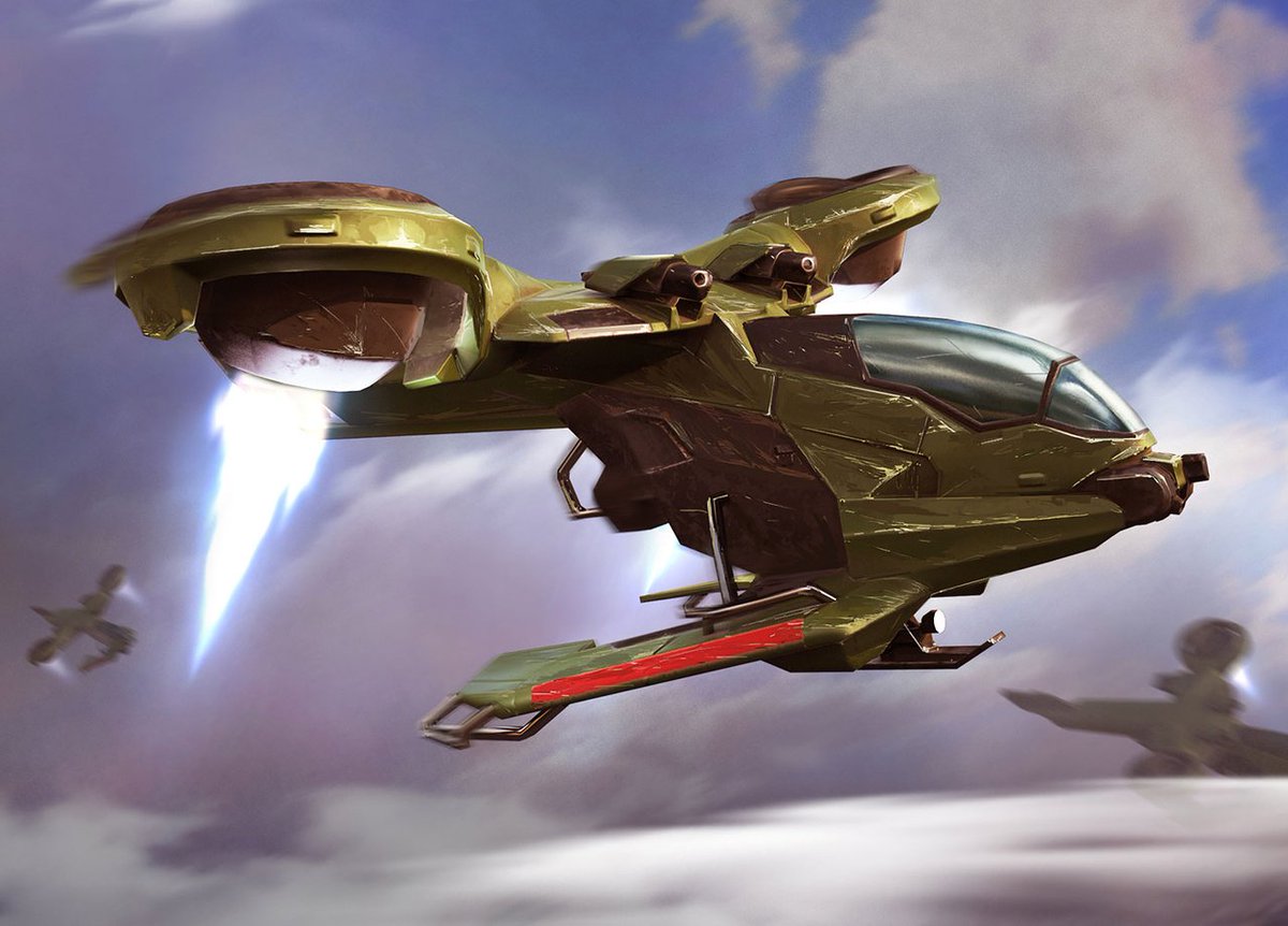 Halopedia's tweet photo. #LoreThursday - Hornet
Misriah Armory's AV-14 Hornet is the premiere attack VTOL of choice for the UNSC. They are used for infantry insertions, close-air support, and reconnaissance, alongside attacks on ground targets. https://t.co/3dgukonewH