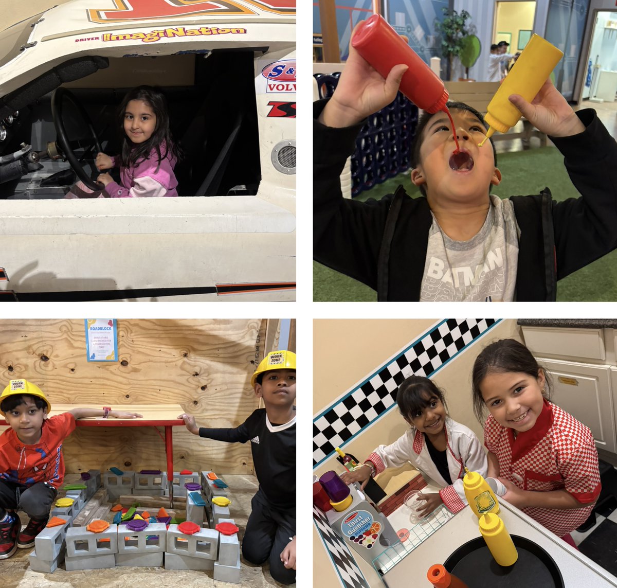 First grade had an amazing field trip to Imagi Nation where they were able to visit rooms inspired by community helpers. #ParklandPride #GrandChamps