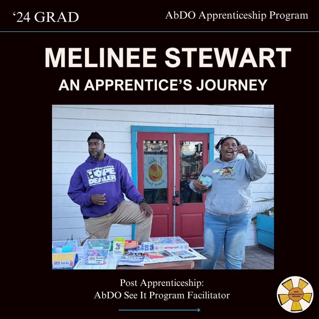 Follow Melinee Stewart’s journey from teacher fellow to professor &amp; leader through AbDO’s #apprenticeship program. 🌱

Ready to grow your impact in education?

Apply to our AbDO Apprenticeship for Black &amp; Brown educators in Oakland. #AbDO