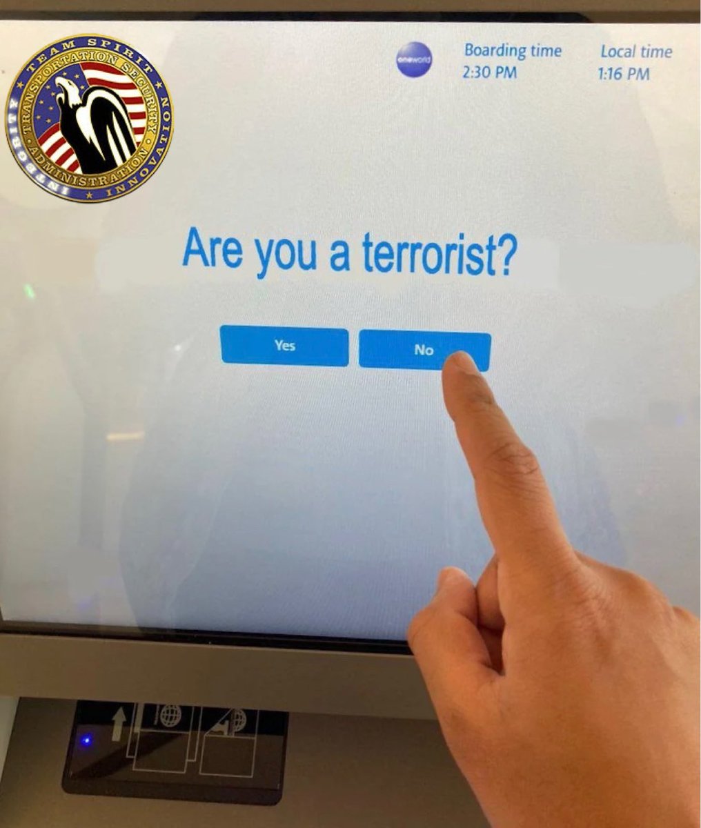 Due to budget cuts, the TSA is now using the honor system.