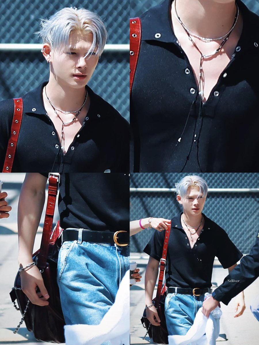 enhaonly01's tweet photo. Every single detail of Ni-ki’s outfit is EATING! And the spikey silver hair is chef’s kiss 🔥 https://t.co/d4Z1yp1j4A