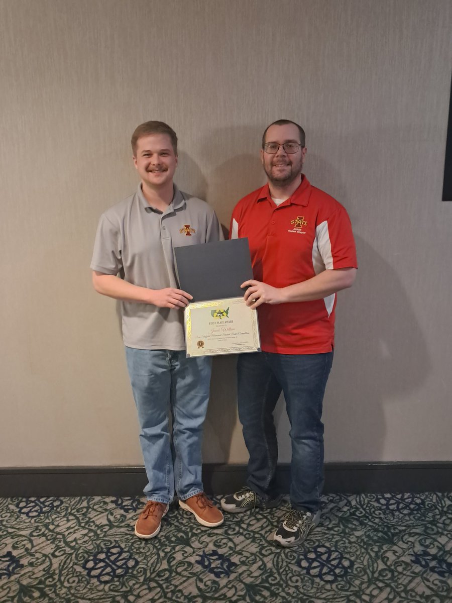 Congratulations to Jake on winning the Waste to Worth student poster competition.  Great work and proud of his hard work and achievement.