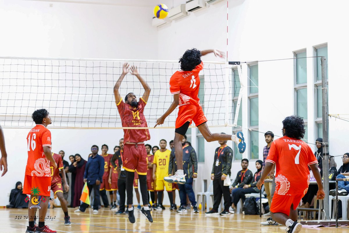 Minister Abdulla Rafiu attends the opening  ceremony of the 11th MNUSU Inter Faculty Volleyball Tournament 2025.