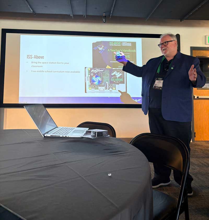 ISS_CASIS's tweet image. It's a wrap for #SpaceSymposium 2025! Our #STEM Team—including George Booth, our #STEMed Specialist—had an out-of-this-world time meeting and talking with the Teacher Liaisons to share how our programs (for students of all ages!) can help bring space right into the classroom.