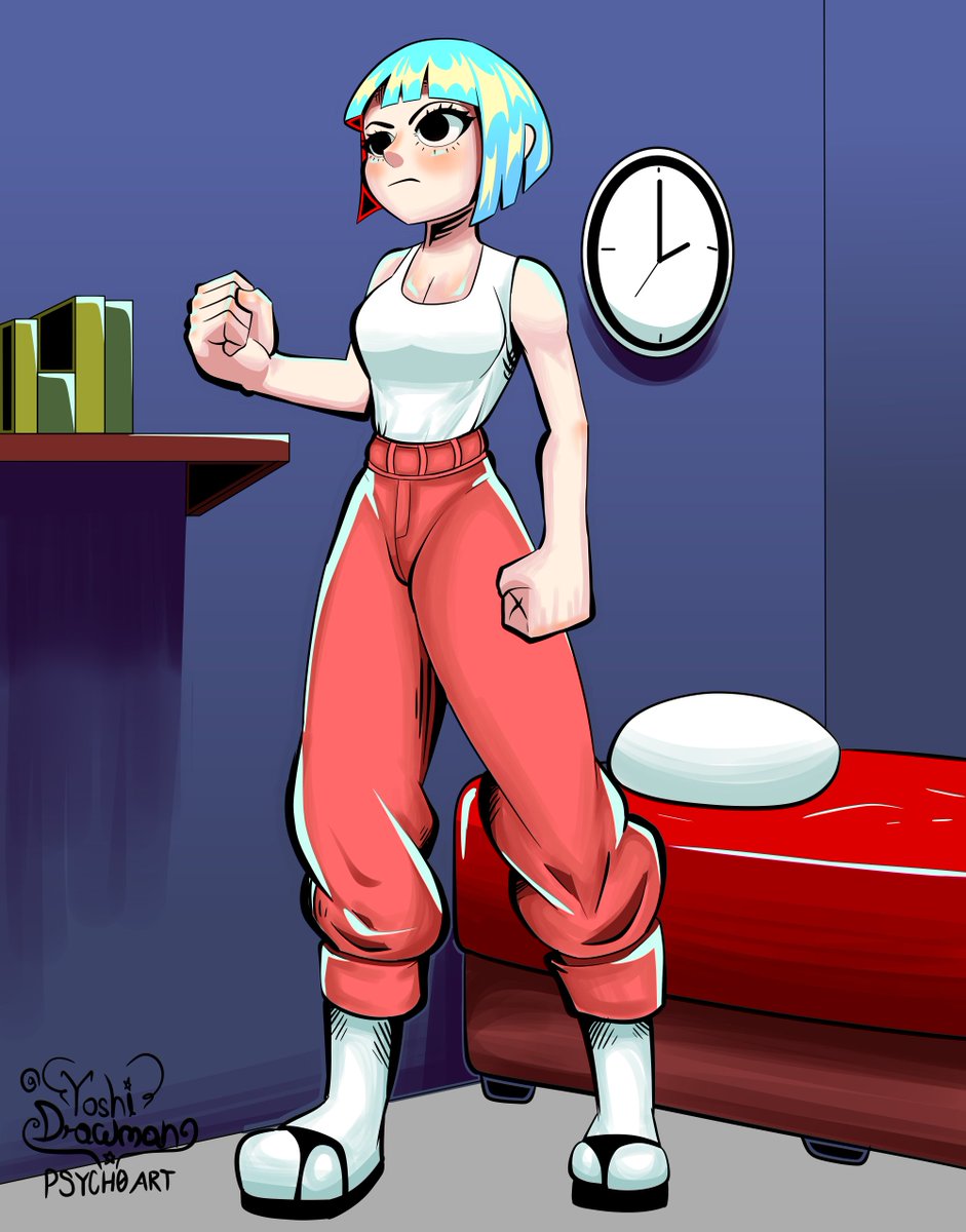 YoshiDrawman's tweet image. Mariaa, she usually gets up very early.
I made this drawing before the Atom Eve one, so you'll notice some experimental shading. Haha.
#originalcharacter #originalcharacterart #Original #originalartwork #OriginalManga #originalanimation #originaloc #workout #workoutgirl