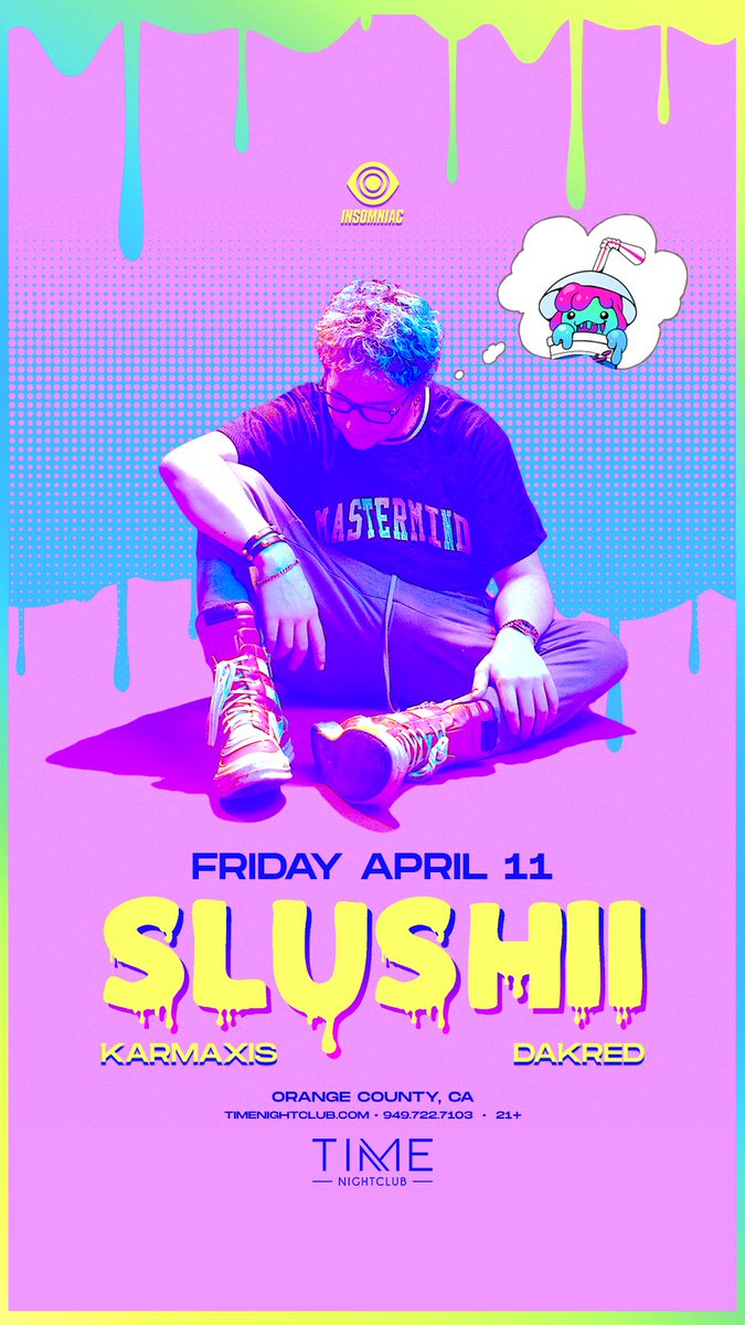 PLAYING DIRECT SUPPORT <a href="/timenightcluboc/">TIME NIGHTCLUB</a> TOMMORROW NIGHT FOR an absolute legend <a href="/SlushiiMusic/">Slushii</a> 🥵🥵❤️❤️! MY BIGGEST show to date 🥹❤️!