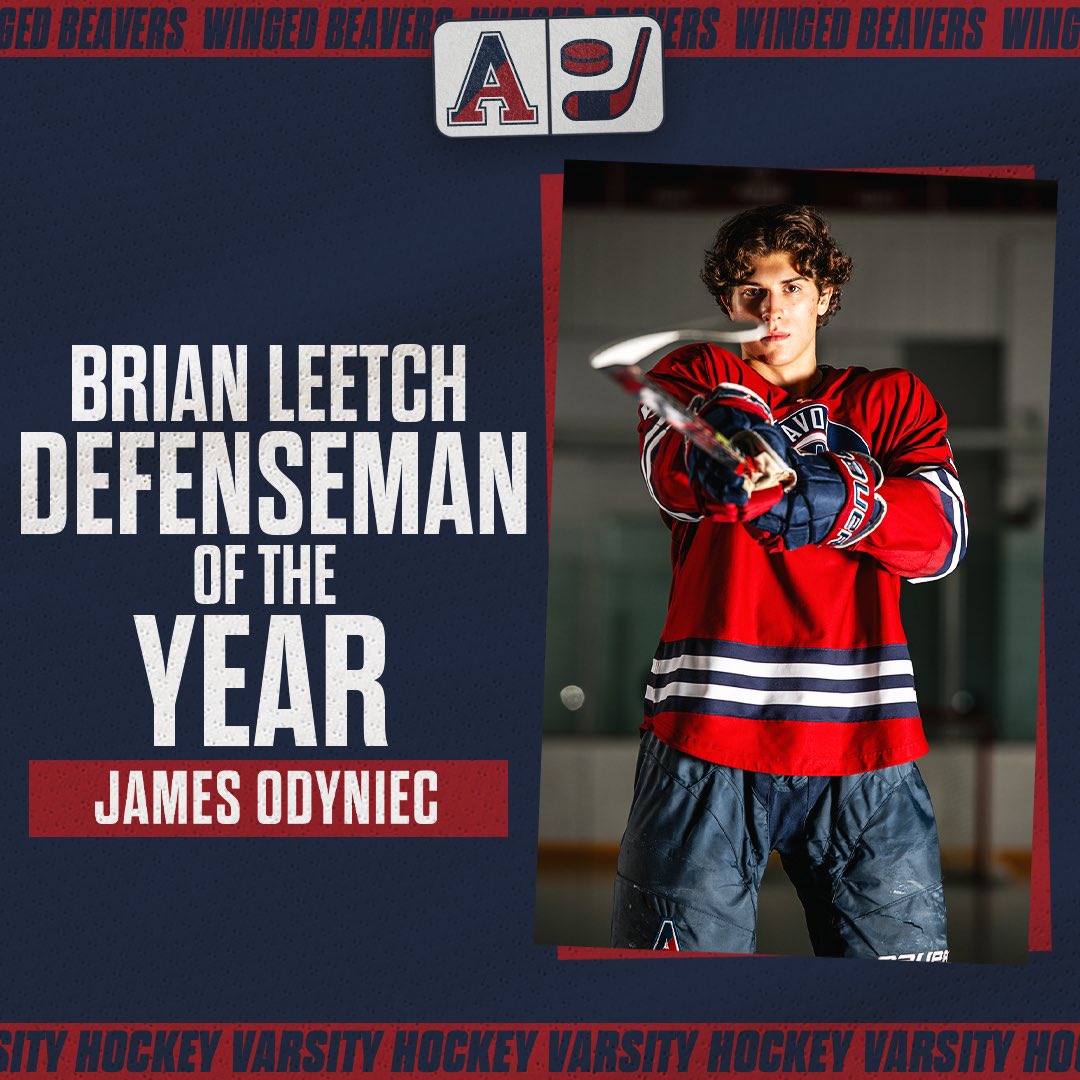 Congratulations to James Odyniec '25, recipient of the prestigious Brian Leetch '86 Defenseman of the Year Award!
With his shutdown defense, smart puck movement, and an uncanny ability to read the game, James was the backbone of our defensive unit all season.
#WingedBeavers