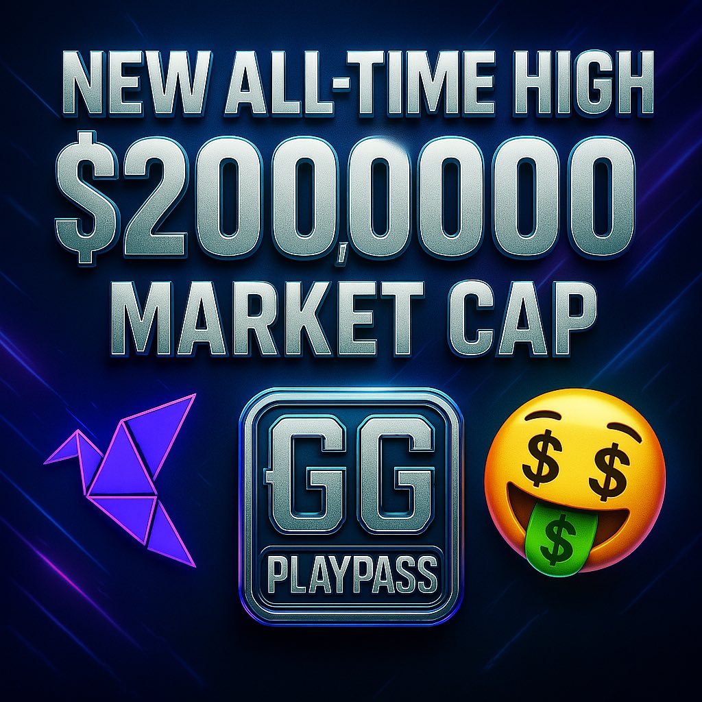 FULLCLIP_TEAM's tweet photo. We just hit a NEW ALL-TIME HIGH โ $200,000 Market Cap!
The grind is real. The $GGs are rising.
Shoutout to the real ones holding it down from Day 1.
Letโs keep breaking records!
Next big token on the DISTRIBUTE platform @distribute_sol
#GGPlayPass #GGsOnly #CryptoGaming #Esports #Web3Gaming #CryptoCommunity #Altcoins #MoonMission