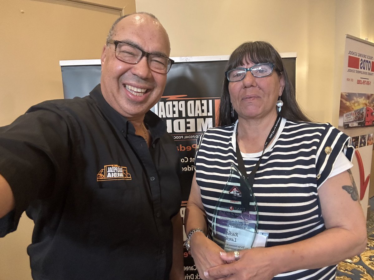 theleadpedal's tweet photo. Congrats to Rachelle Larche for being awarded the 2025 Instructor of the Year for TTSAO. #ttsao #instructoroftheyear #leadpedalmedia #trucking @TTSAOontario https://t.co/coyYlwSod0