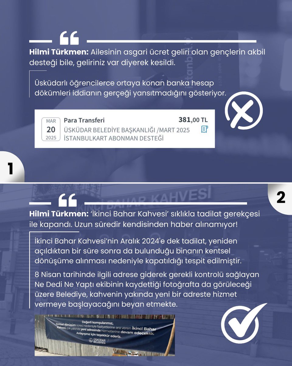nededineyaptico's tweet photo. Hilmi Türkmen Ne Dedi, Sinem Dedetaş Ne Yaptı?

İşte Üsküdar’ın 1. yılından bazı sonuçlar. 

Açık kaynak ve saha araştırması sonuçlarıyla birlikte haberin detayı için: https://t.co/UYeBqBP4kJ

@hilmiturkmen34 @sdedetas @uskudarbld @ak_uskudar @chp_uskudarilce https://t.co/2055FMsNVf