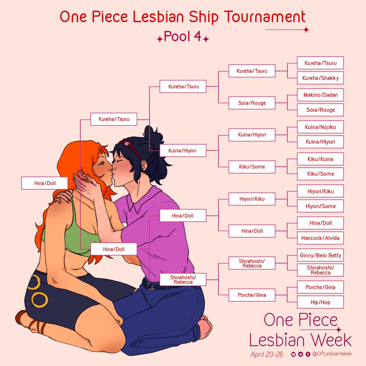 OPLesbianWeek's tweet photo. Congrats to all of our winners!
Be on the lookout for the semi-finales where the winners will face off against each other!
#oplesbianweek #oplesbianweek2025 https://t.co/qdwDjEjd86