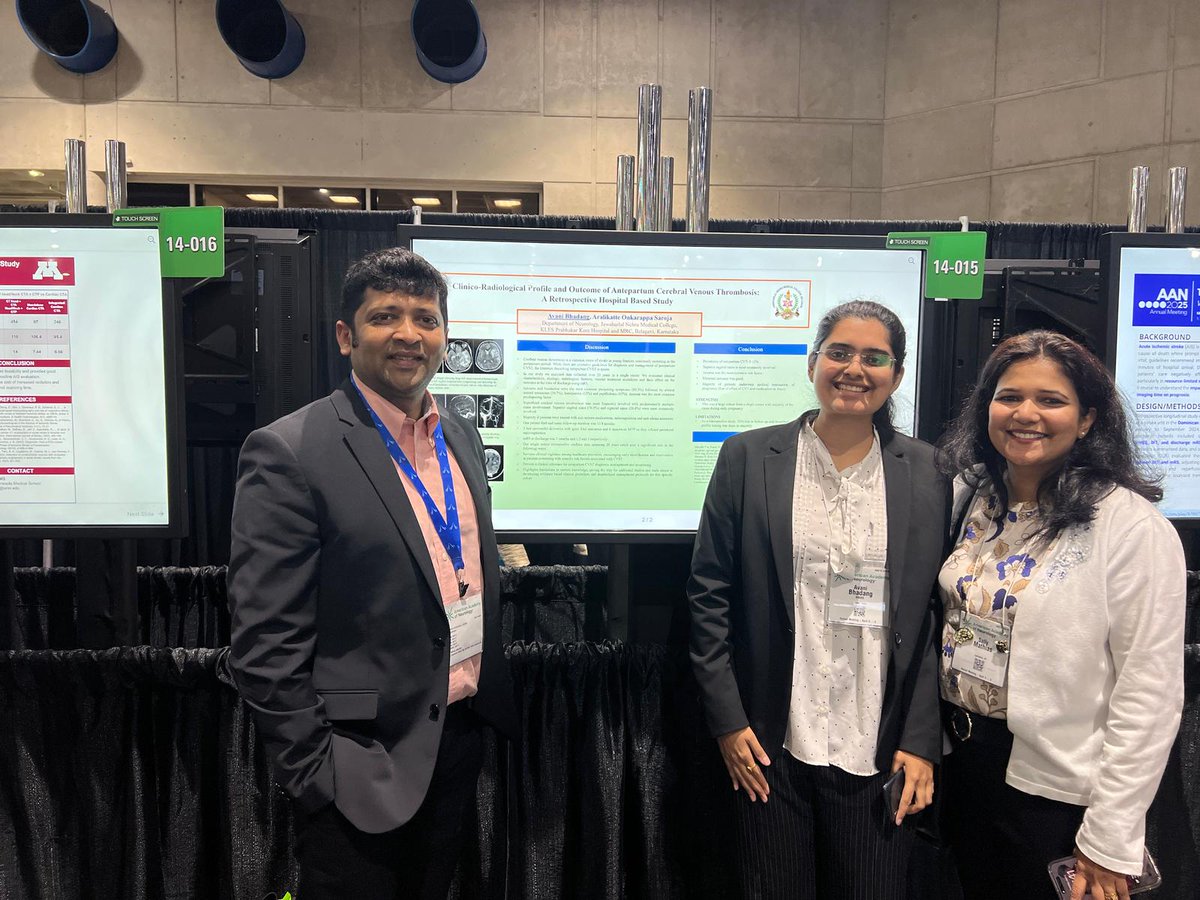 Presented my first international poster at the AAN this year. Here's to the many more to come, stay tuned! 
#AANAM2025 #Neurology #CVST
<a href="/AANmember/">American Academy of Neurology</a>
<a href="/NeuroUky/">UKentucky Neurology Residency</a> <a href="/GuduruZain/">Zain Guduru,MD,FAAN,FANA</a> <a href="/SallyMathiasMD1/">Sally Mathias, MD</a>