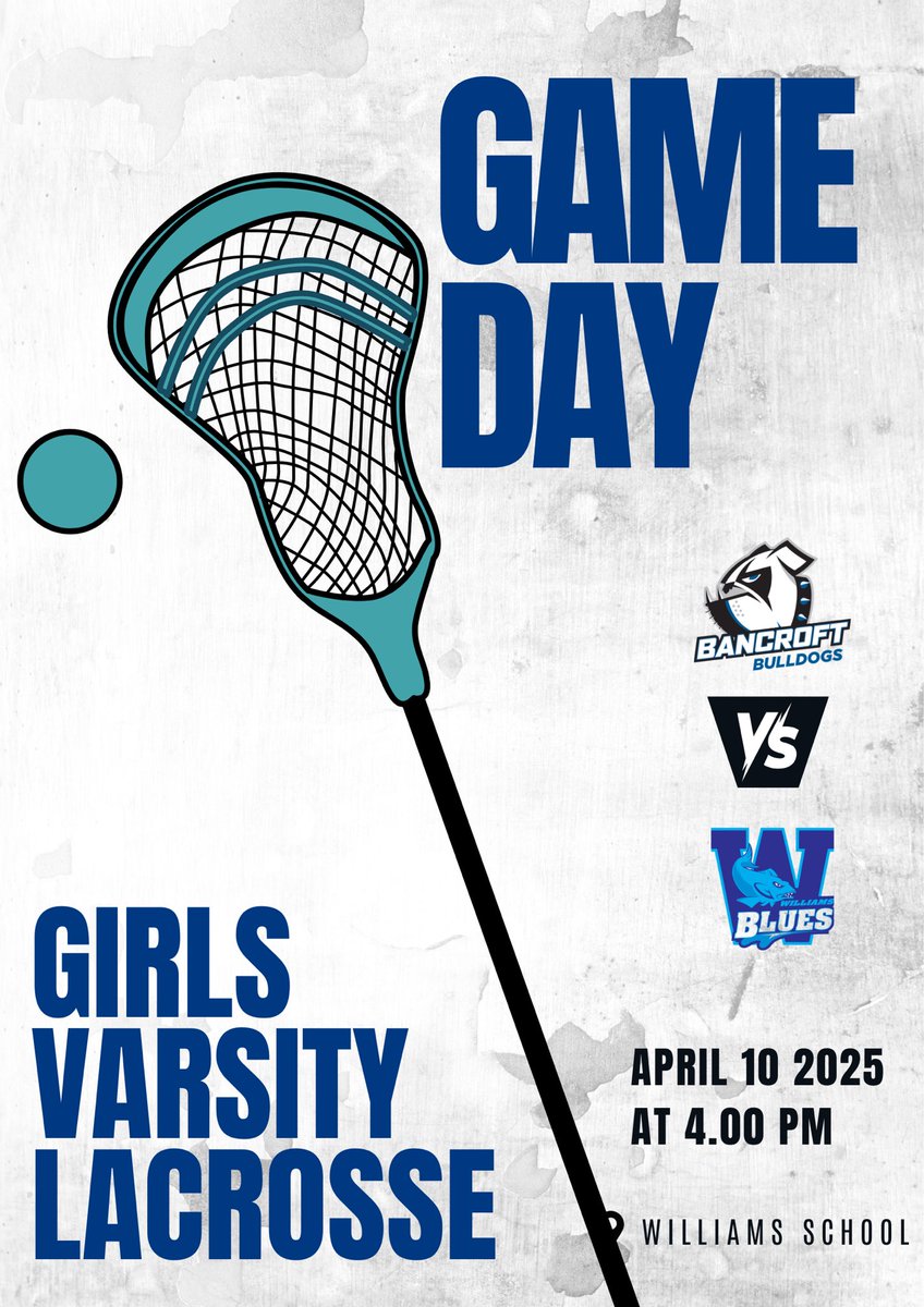 @SportsBancroft (@sportsbancroft) on Twitter photo 🎾BVTennis hosts <a href="/WilliamsSchool/">The Williams School</a> at 4:00!
🥍GVLax is on the road at <a href="/WilliamsSchool/">The Williams School</a> for a 4:00 start! 🎾BVTennis hosts <a href="/WilliamsSchool/">The Williams School</a> at 4:00!
🥍GVLax is on the road at <a href="/WilliamsSchool/">The Williams School</a> for a 4:00 start!