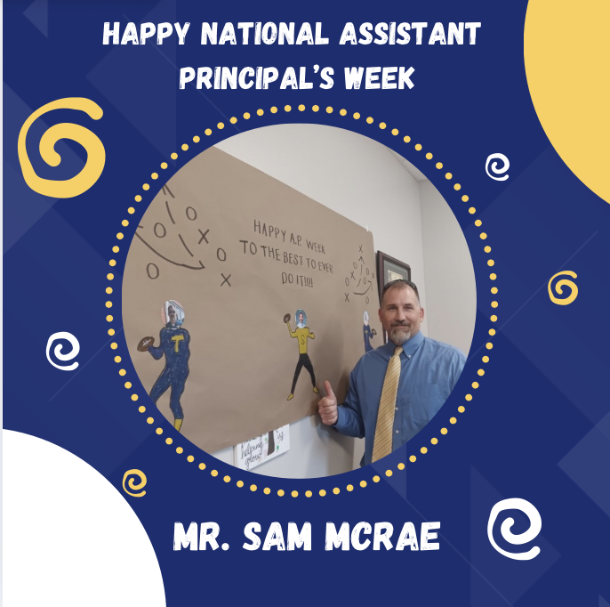 Lawndale_TPSD's tweet photo. πβ¨ Celebrating Mr. McRae this National Assistant Principal's Week! Your commitment to our students and staff is unmatched. Thank you for everything you do!πππ #tpsd #MakingBigWaves https://t.co/Yvpd8SDjix