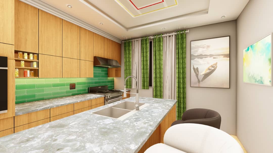FrankLuzal21600's tweet photo. Lamodele kitchen designs uganda 
Let's plan together.
Call or Whatsapp 0784181657. 

A Modern kitchen with wood cabinetry, green backsplash, marble counters, and cozy seating area. 

#modernkitchen #kitchensuganda #kitchenware #creative #kitchencarbinets uganda https://t.co/69CZDJIrEG