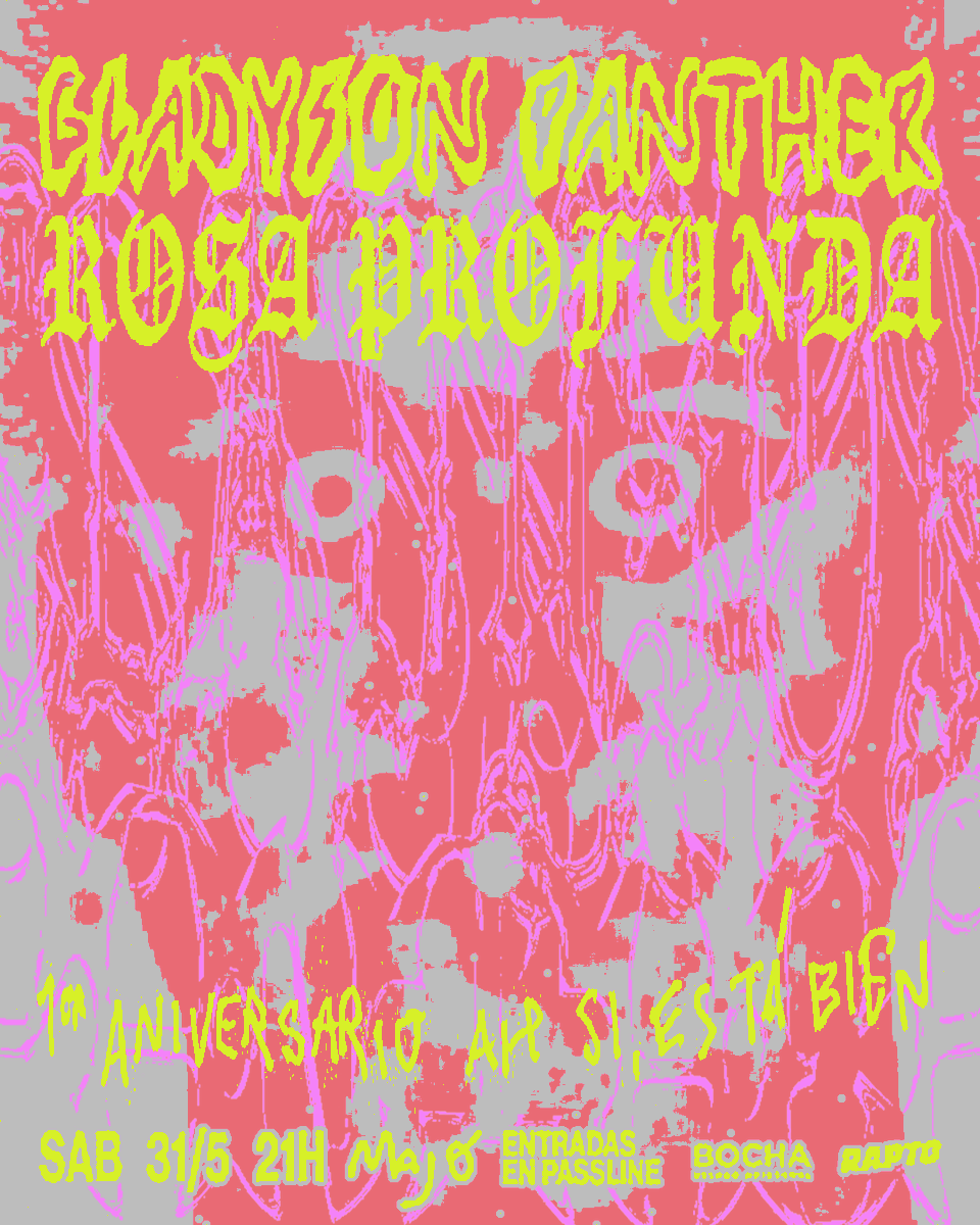 Aniversario de Ah Sí, Está bien de <a href="/gladysonpanther/">gladyson panther</a> 
Primera visita de <a href="/rosaprofunda_/">Rosa Profunda</a> a Rosario
Tu ticket imperdible passline.com/eventos/gladys…