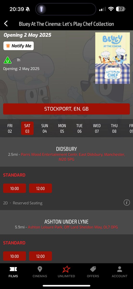 toekelly_'s tweet photo. @cineworld hi, will this have any more showings closer to the time or is only on that one weekend? thanks https://t.co/3KuvWVAyY5