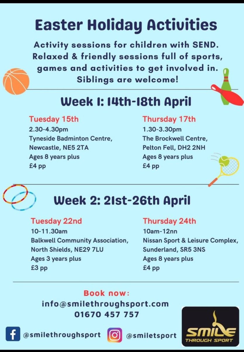 Looking for SEND activities for Easter half term? Look no further! <a href="/Smile_T_Sport/">Smile Through Sport</a> offer affordable activities that are fun and inclusive!