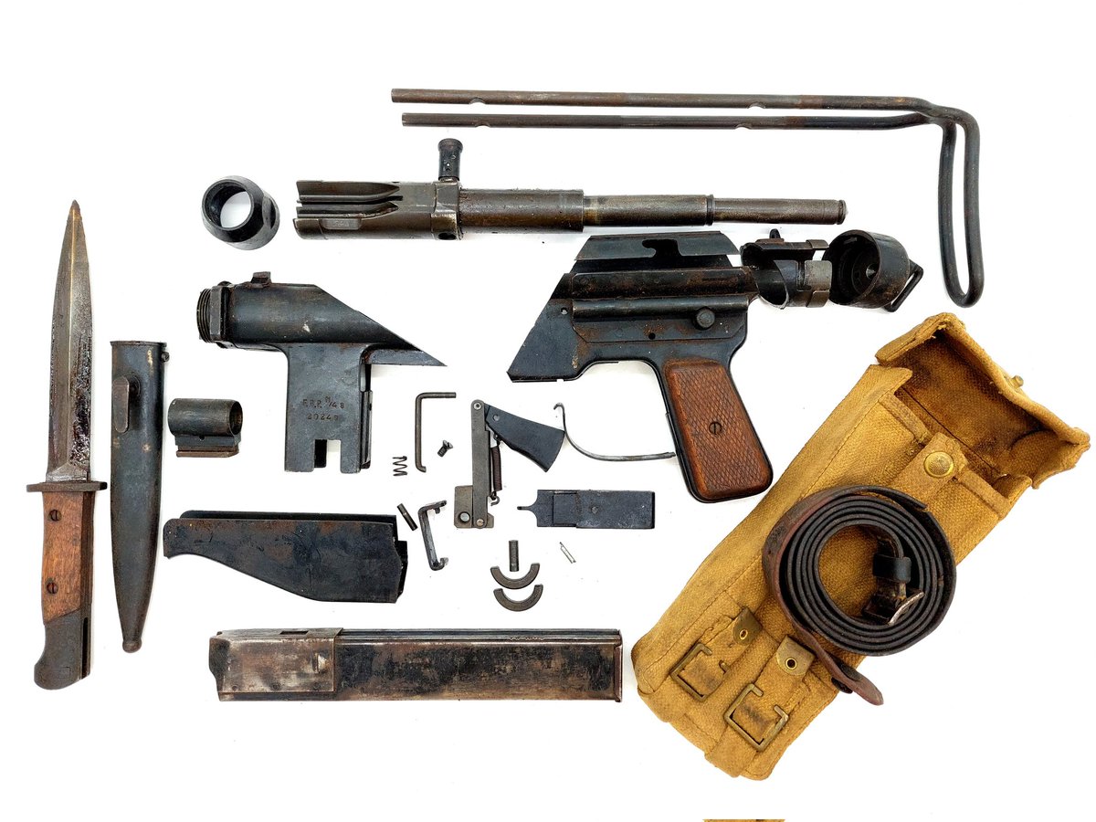 Armsofamerica1's tweet photo. We just got in these really cool Portuguese Cold War SMG kits! Love the fact they even have a bayonet 🔥 https://t.co/FccGId3BfP