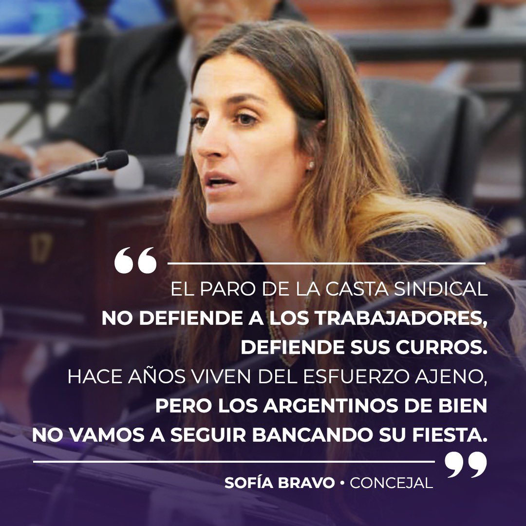 La casta sindical no va más. Los argentinos elegimos un cambio.
Con <a href="/PatoBullrich/">Patricia Bullrich</a> y <a href="/JMilei/">Javier Milei</a> vamos a terminar con los privilegios.