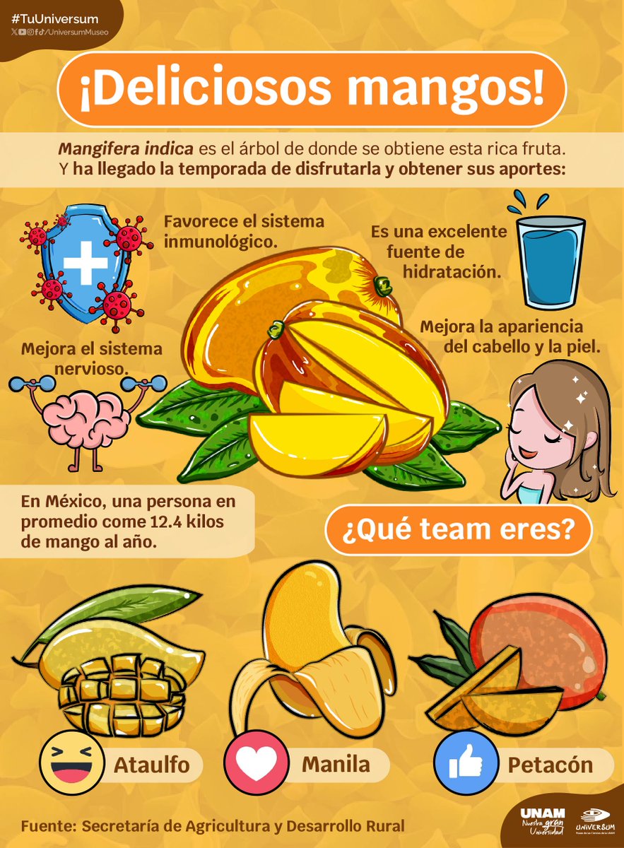 Mano arriba si te gustan los mangos. 🖐😋🥭
#TuUniversum