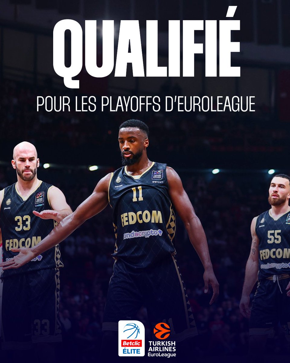 🇲🇨 MONACO DANS LA COUR DES GRANDS 💪

La Roca Team termine la saison régulière de l'<a href="/EuroLeague/">EuroLeague</a> à la 4ème place et aura l'avantage du terrain en 1/4 de finale 🔥