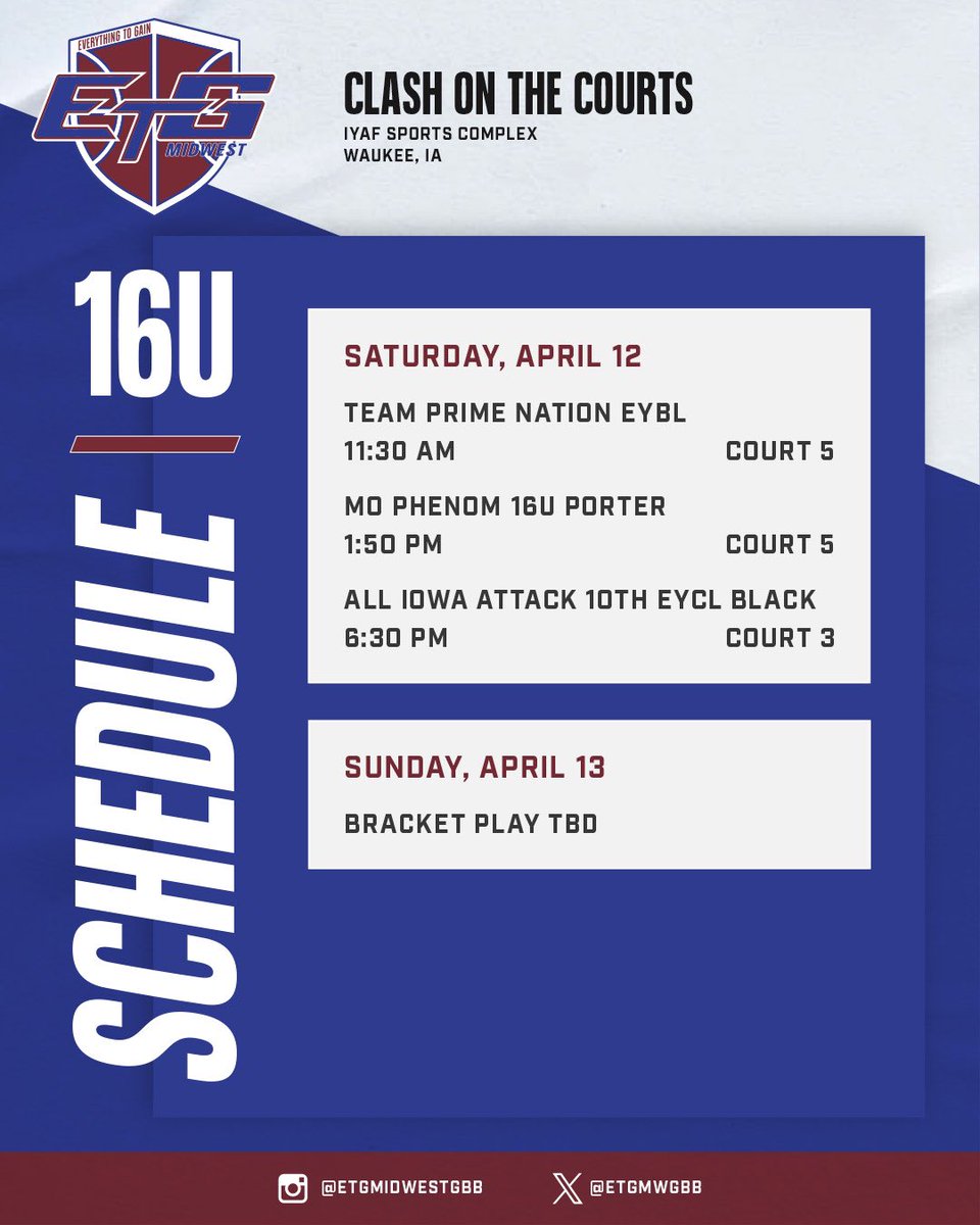 16’s Back On The Court This Weekend in Iowa🔥😤