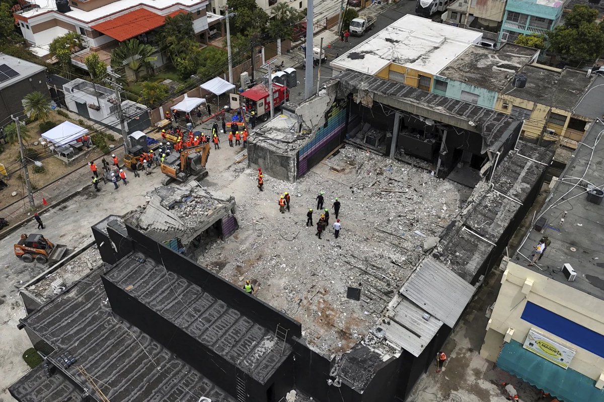 Finaliza la búsqueda de sobrevivientes de la tragedia de Jet Set, hasta ahora 221 personas muertas y 189 heridos.
#JetSet #LutoNacional #FuerzaRD #octaviodotel #BancoPopular