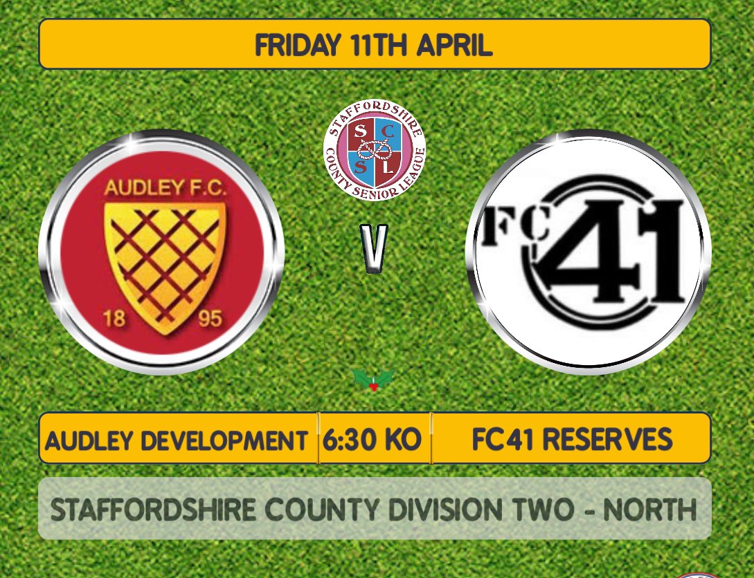 audleydev's tweet photo. FRIDAY NIGHT FOOTBALL ⚽️

FIRDAY 🗓️

 🆚 FC41 Reserves
🏆 Staffs County Div Two - Nortb
⏰ 18:30 KO
📍 Townfields, ST7 8QH

🔴⚪️⚽️⚪️🔴 https://t.co/cAY80Mcanq