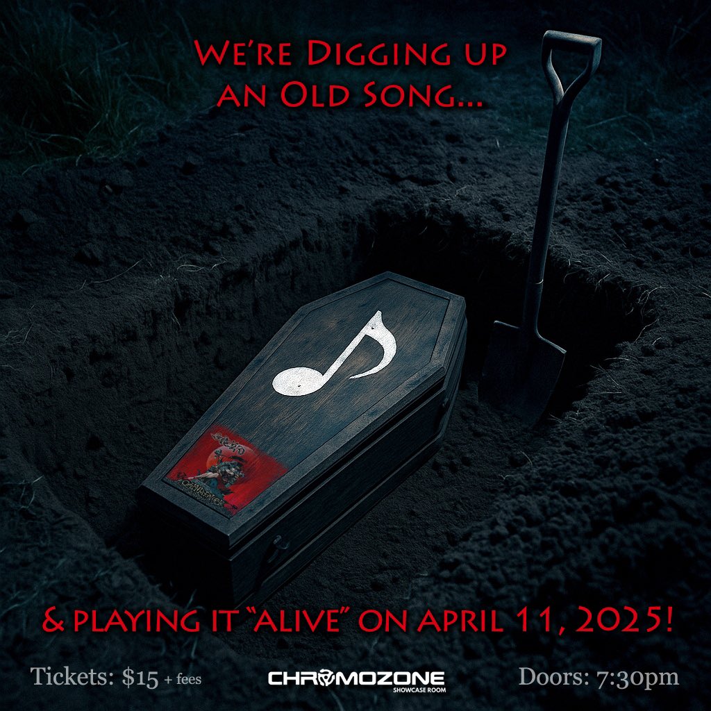 Tomorrow night (April 11) at Chromozone, we're digging up a song we haven't played in years! Any guesses what it might be? 🤔 

🎟️ TICKETS:
eventbrite.ca/e/boneyard-wit…

ℹ️ EVENT:
facebook.com/events/s/boney…

#boneyardrocks #yegmusic #yeglive #hardrock #canadianmetal #melodicmetal #yeg