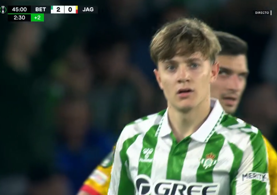 SeleccionRojita's tweet photo. Jesús Rodríguez ⚽️⚡️

Su 2º gol con el Betis! El 1º en competición europea. 🇪🇺💎 https://t.co/3ul56DGwEP