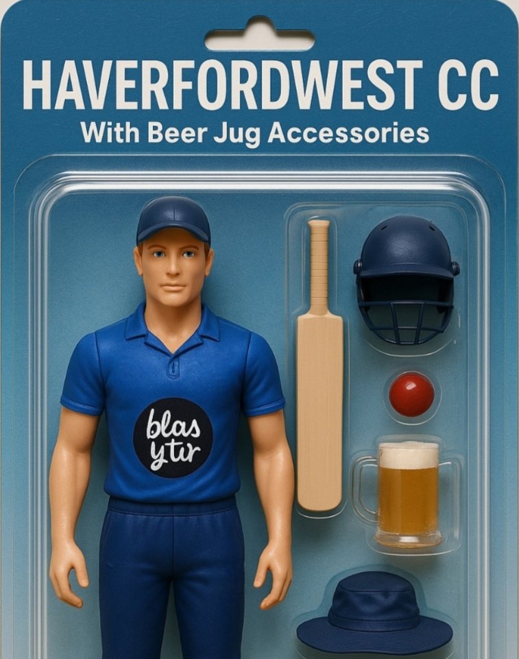 🔵 HCC Action Figure with all the latest accessories for the 2025 season, including beer jugs‼️🍺

1 Jug for any cricketer who scores 50 or takes 5 wickets

2 Jugs for anyone who scores 100

Just to confirm after many enquiries, these are per game figures and not season targets😅