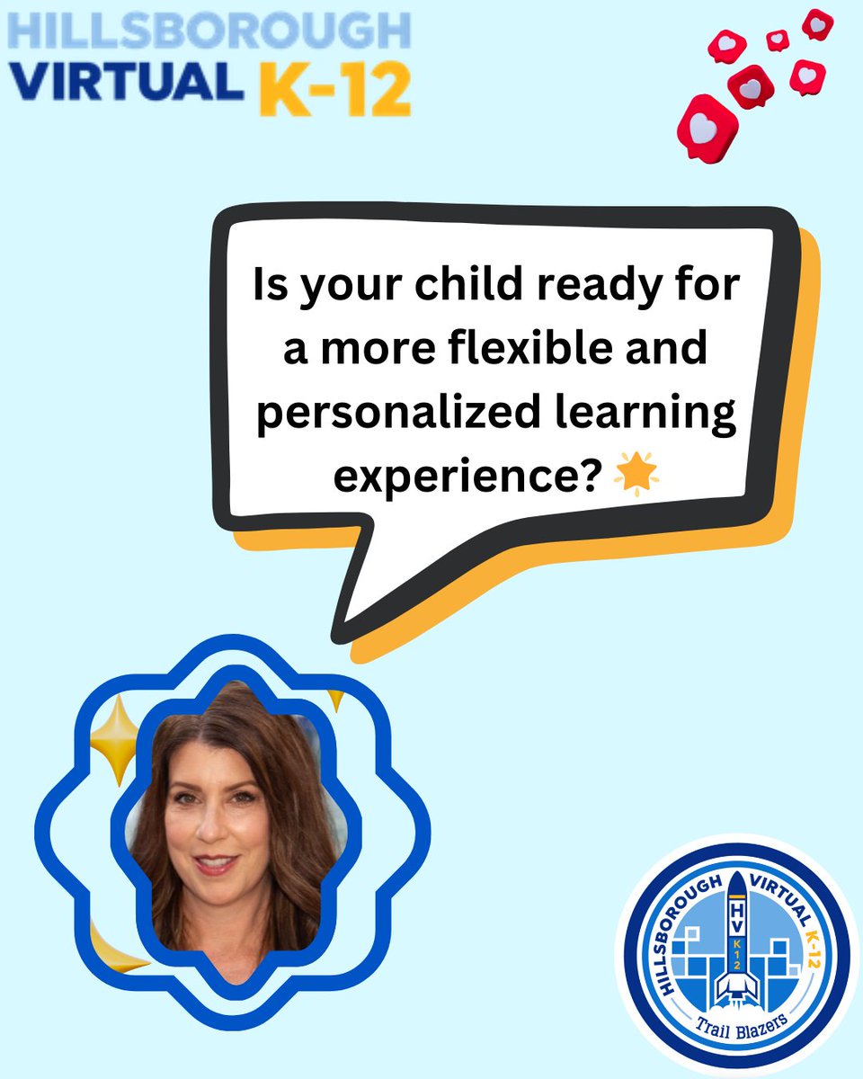 HillsVirtual's tweet image. 🌟 Question of the Day: Is your child ready for a more flexible and personalized learning experience? 💖 Let&apos;s share our thoughts and spread knowledge!😊

#VirtualLearning #hillsboroughcountyschools #flexiblelearning